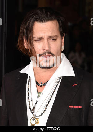 Schauspieler JOHNNY DEPP U.S. im November 2015. Foto Jeffrey Mayer Stockfoto