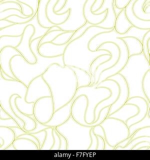 nahtlose Muster mit abstrakten Volllinie Ornament. Vektor-dekorativer Hintergrund-Design. Fashion print Hintergrund Stock Vektor