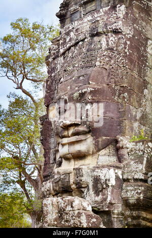 Angkor - Tempel Bayon, Kambodscha, Asien Stockfoto