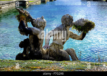 Italien-Kampanien Caserta Königspalast (Reggia) Wasserstraße-Brunnen Ceres von Carlo Vanvitelli Stockfoto