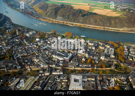Altstadt von Andernach, Rheintal, Rhein, Stadtmauern, mittelalterliche Stadtmauern, Andernach, Mayen-Koblenz, Rheinland, Stockfoto