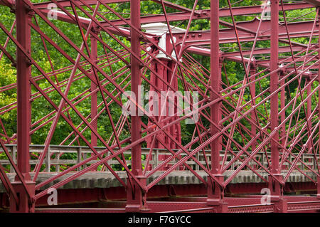 Wendel Fachwerk Eisenbrücke (1869), Savage Park, Maryland Stockfoto