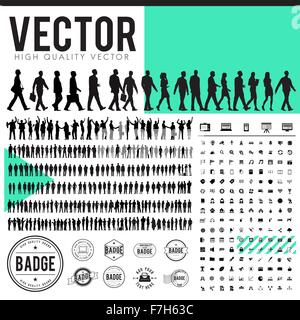 Vektor Geschäftsleute Unternehmen Firma Konzept Stock Vektor