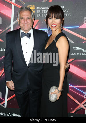 Prominente besuchen 2015 Jaguar Land Rover British Academy Britannia Awards präsentiert von American Airlines bei The Beverly Hilton Hotel in Beverly Hills.  Mitwirkende: Leslie Moonves, Julie Chen wo: Los Angeles, California, Vereinigte Staaten von Amerika bei: 30. Oktober 2015 Stockfoto