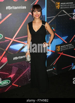 Prominente besuchen 2015 Jaguar Land Rover British Academy Britannia Awards präsentiert von American Airlines bei The Beverly Hilton Hotel in Beverly Hills.  Mitwirkende: Julie Chen wo: Los Angeles, California, Vereinigte Staaten von Amerika bei: 30. Oktober 2015 Stockfoto