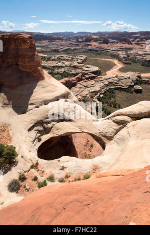 Paul Bunyon Töpfchen und Horse Creek in Canyonlands National Park, Utah. Stockfoto