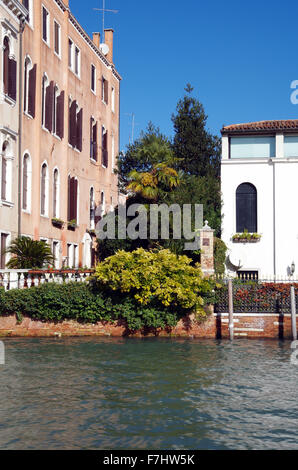 Venedig, Canale Grande, Garten des Palazzo Correr Stockfoto