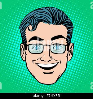 Emoji Lächeln Lachen Mann Gesicht Symbol symbol Stock Vektor