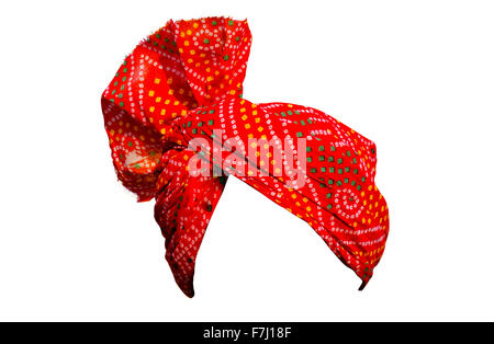 Punjabi roten Turban Stockfoto