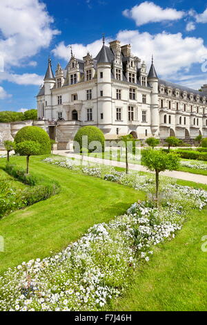 Schloss Chenonceau, Chenonceaux, Loiretal, Frankreich Stockfoto