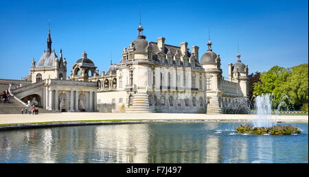 Schloss Chantilly (Chateau de Chantilly) Frankreich Stockfoto