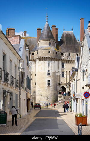 Wickelten Burg, Loiretal, Frankreich Stockfoto