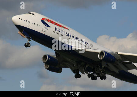 BRITISH AIRWAYS BA 747 Stockfoto