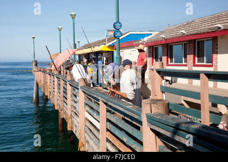 Fishing Pier in Redondo Beach in Kalifornien USA Amerika und Sandstrände Stockfoto