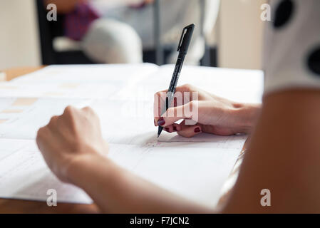 Designer bei der Arbeit Stockfoto