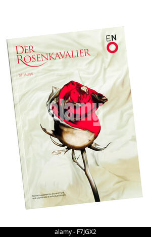 Programm für 2008 English National Opera Produktion der Rosenkavalier von Strauss im The London Coliseum. Stockfoto