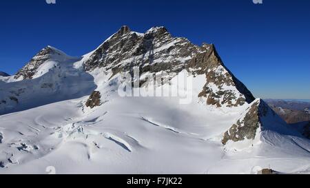 Mt Jungfrau, Blick vom Jungfraujoch Stockfoto