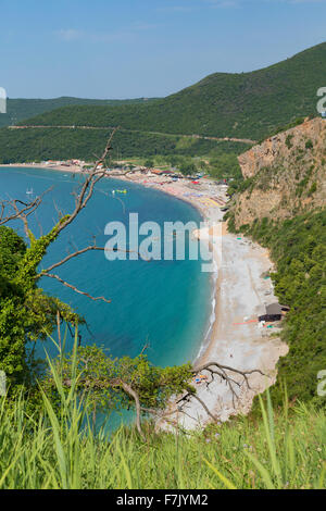 in der Nähe von Budva, Montenegro.  Jaz Strand. Stockfoto