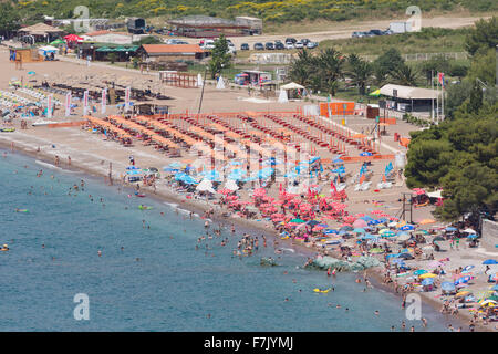 Bicici, Montenegro.  Bekannt als die Riviera von Budva. Stockfoto