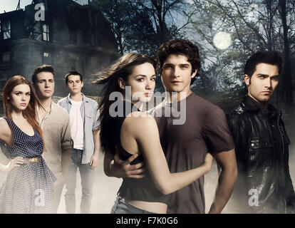 TEEN WOLF (2011)-MGM-TV-Serie mit von links: Holland Roden, Colton Haynes, Dylan O'Brien, Crystal Reed, Tyler Posey, Tyler Hoechlin Stockfoto