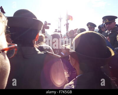 Bukarest, Rumänien. 1. Dezember 2015. Premierminister von Rumänien, Dacian Ciolos. Bildnachweis: Paul Hristea/Alamy Live-Nachrichten Stockfoto