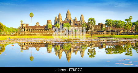 Tempel von Angkor Wat, Kambodscha, Asien (UNESCO) Stockfoto