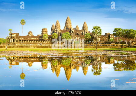 Tempel von Angkor Wat, Kambodscha, Asien (UNESCO) Stockfoto
