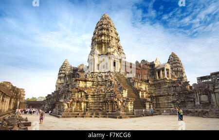 Tempel von Angkor Wat, Kambodscha, Asien (UNESCO) Stockfoto