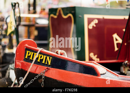 Detail der Kanalboot, Canal Kavalkade, klein-Venedig, London, England Stockfoto