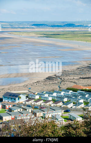 Westward Ho! Strand bei Ebbe. Stockfoto