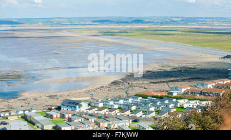 Westward Ho! Strand bei Ebbe. Stockfoto