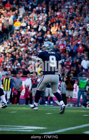 Dallas Cowboys bereitet zurückzugebenden Kick im Gillette Stadium, die Heimat der Superbowl Champs, New England Patriots NFL Team spielen gegen die Dallas Cowboys, 16. Oktober 2011, Foxborough, Boston, MA Stockfoto