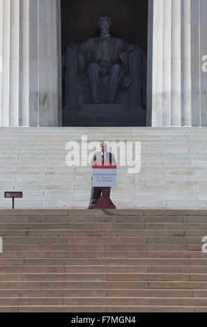 Martin Luther King III spricht auf die nationalen Aktionspläne zu erkennen, die Traum-März und Rallye für den 50. Jahrestag des Marsches auf Washington und Martin Luther King habe ich eine Traum-Rede, 24. August 2013, Lincoln Memorial, Washington, D.C. Stockfoto