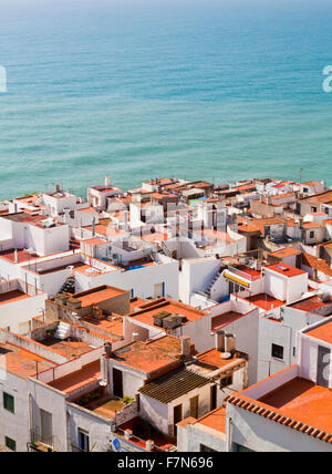 Der Badeort von Peniscola, Spanien Stockfoto