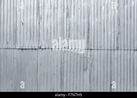 Raue Grunge texturiert alte gewellte Stahl Hintergrund Stockfoto