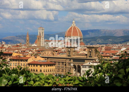 Blick über die Dächer von Florenz, Toskana, Italien Stockfoto