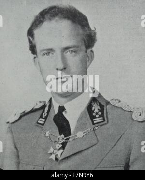 Foto von Leopold III von Belgien (1901-1983) regierte als König der Belgier. Er dankte zugunsten der Thronfolger. Datierte 1939 Stockfoto