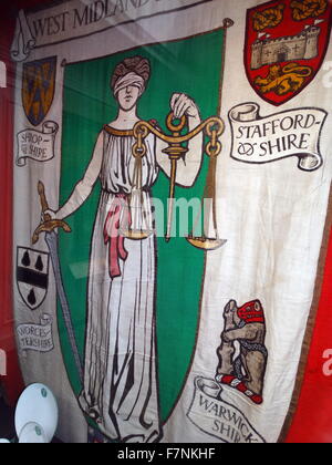 Suffragetten Banner. Datiert 1920 Stockfoto