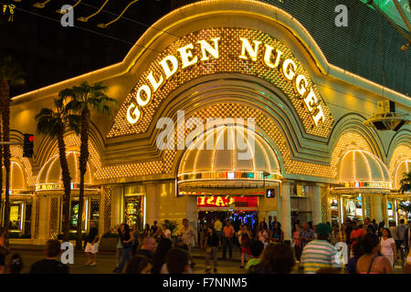 Das Golden Nugget Hotel in Fremont Street, Las Vegas Stockfoto