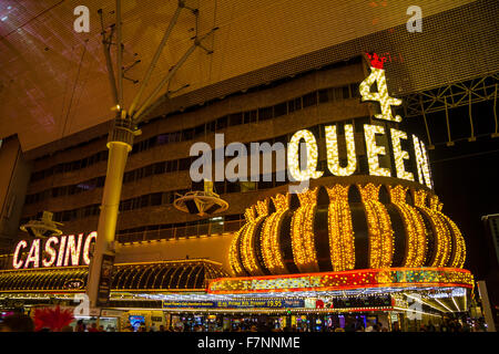 Four Queens Casino in Fremont Street, Las Vegas Stockfoto