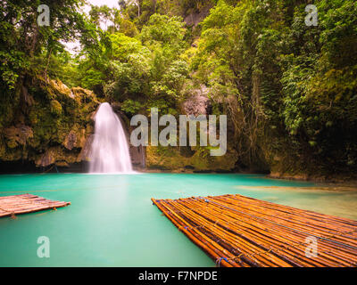 Kawasan Wasserfälle in Cebu, Philippinen. Stockfoto