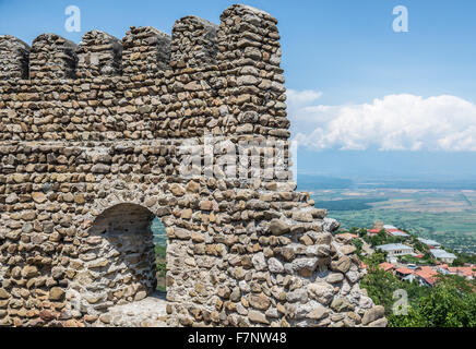 Fortiefied Wände Sighnaghi Stadt Region Kachetien, Georgien Stockfoto