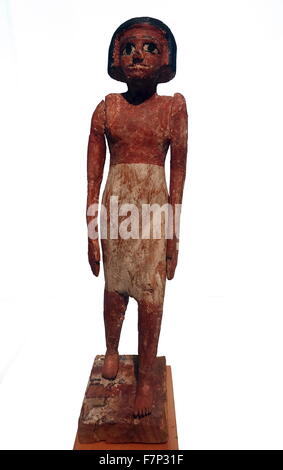 Antike ägyptische Statue eines Adligen. Altes Reich, 6. Dynastie (2323-2150 v. Chr.) Stockfoto