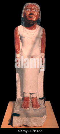 Antike ägyptische Statue eines Adligen. Altes Reich, 6. Dynastie (2323-2150 v. Chr.). Stockfoto