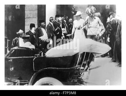 Foto von Erzherzog Franz Ferdinand von Österreich in Sarajevo. Datiert 1914 Stockfoto