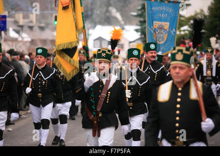 Europa, Deutschland, Sachsen, Erzgebirge, Thum, Bergparade | Europa, Deutschland, Sachsen, Erzgebirge, Thum, Miners parade Stockfoto