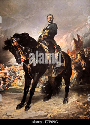 Juan Prim 8. Oktober 1868 Henri Regnault 1843-1871 (Ankunft von General Juan Prim (1814-1870) nach Madrid fahren an der Spitze der Rebellen von der spanischen Revolution von 1868) Stockfoto