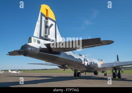 Heck eines amerikanischen B29-Bomber aus dem zweiten Weltkrieg bei Duxfordy Stockfoto