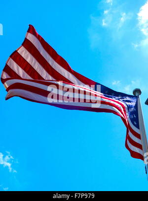 US-Stars and Stipes Nationalflagge Stockfoto