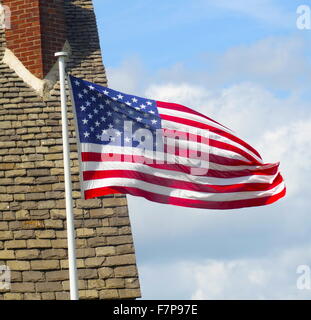 US-Stars and Stipes Nationalflagge Stockfoto